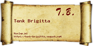 Tenk Brigitta névjegykártya